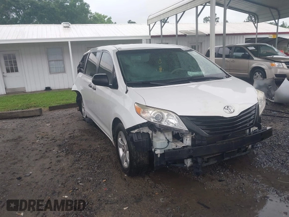 2014 Toyota Sienna L with VIN 5TDZK3DC9ES473780, listed as a IAAI auction lot 42245274 with 203,060 mi miles and . Bid and sale history available at DreamBid. Image 1.