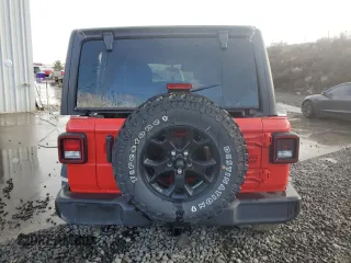 2021 Jeep Wrangler Unlimited Sport Altitude with VIN 1C4HJXDGXMW546873, listed as a Copart auction lot 44045685 with 33,592 mi miles and Salvage Title. Bid and sale history available at carsss.com. Image 6.
