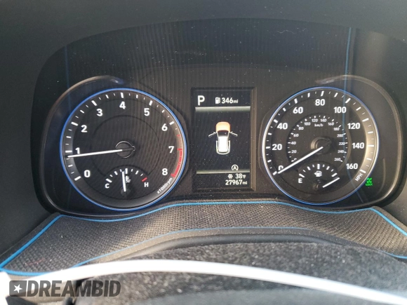 2022 Hyundai Kona SE with VIN KM8K2CAB6NU915757, listed as a Copart auction lot 42682815 with 27,967 mi miles and Salvage Title. Bid and sale history available at carsss.com. Image 9.