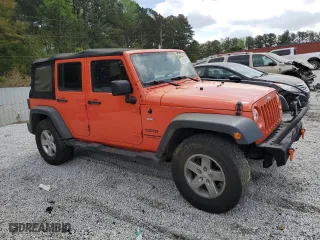 2015 Jeep Wrangler Unlimited Sport with VIN 1C4HJWDGXFL726174, listed as a Copart auction lot 51895295 with 107,377 mi miles and Salvage Title. Bid and sale history available at carsss.com. Image 4.