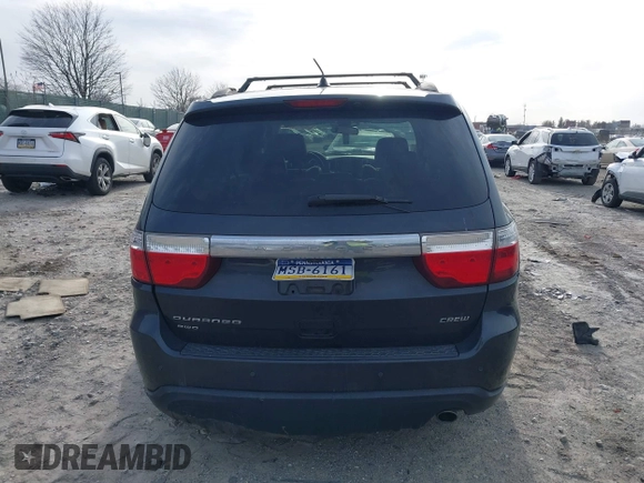 2012 Dodge Durango Crew with VIN 1C4RDJDG0CC337344, listed as a IAAI auction lot 41588370 with 162,339 mi miles. Bid and sale history available at carsss.com. Image 15.