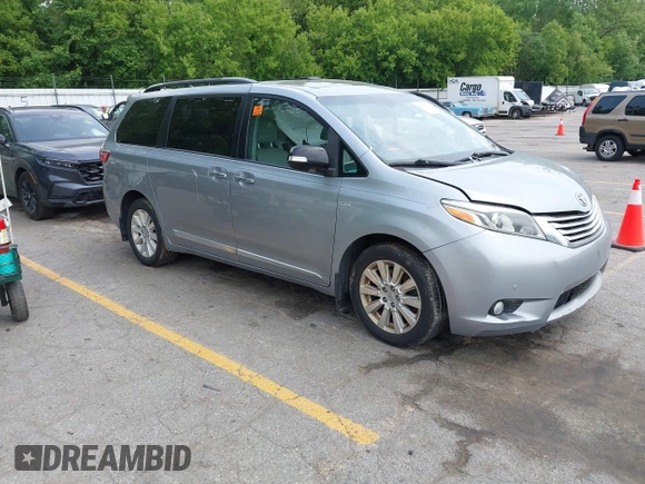2016 Toyota Sienna Limited z VIN 5TDDK3DC4GS139010, wystawiony jako IAAI lot #42377961 z przebiegiem 152 780 mil mil oraz . Historia ofert i sprzedaży dostępna na DreamBid. Obrazek 1.