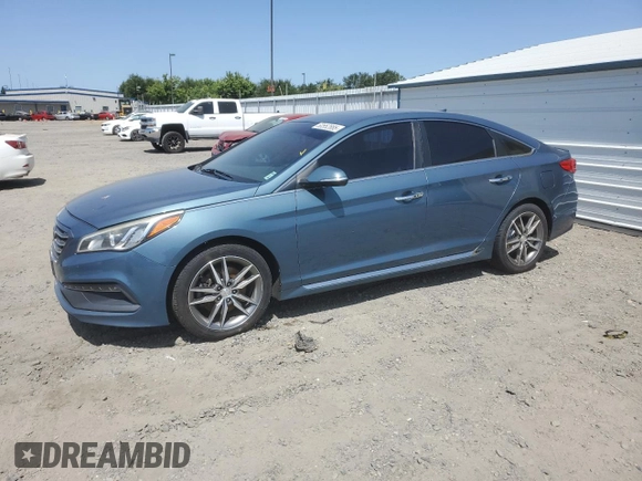 2015 Hyundai Sonata Sport z VIN 5NPE34AB4FH041375, wystawiony jako Copart lot #60552885 z przebiegiem 174 794 mil mil oraz Czysty tytuł • Clean title. Historia ofert i sprzedaży dostępna na DreamBid. Obrazek 1.