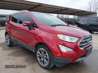 2019 Ford EcoSport Titanium z VIN MAJ3S2KE1KC292518, wystawiony jako IAAI lot #41518197 z przebiegiem 117 033 mil mil oraz . Historia ofert i sprzedaży dostępna na DreamBid. Obrazek 1.