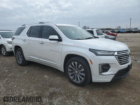 2022 Chevrolet Traverse Premier with VIN 1GNERKKWXNJ175552, listed as a Copart auction lot 41934655 with 63,582 mi miles and Clean title. Bid and sale history available at DreamBid. Image 4.