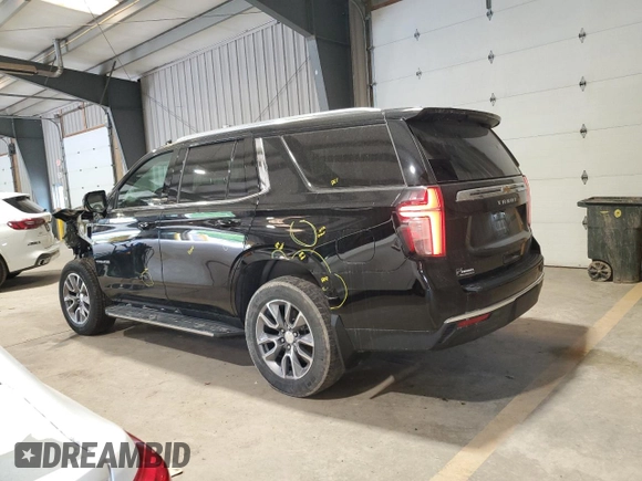2022 Chevrolet Tahoe LS z VIN 1GNSKMKD8NR330151, wystawiony jako Copart lot #57070205 z przebiegiem 61 531 mil mil oraz Szkoda całkowita • Salvage title. Historia ofert i sprzedaży dostępna na DreamBid. Obrazek 2.