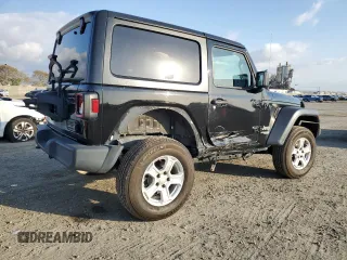 2018 Jeep Wrangler Sport S with VIN 1C4GJXAG4JW161238, listed as a Copart auction lot 42448695 with 87,003 mi miles and Salvage title. Bid and sale history available at DreamBid. Image 3.