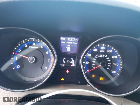 2013 Hyundai Elantra GT with VIN KMHD35LE3DU037700, listed as a Copart auction lot 73755414 with 142,974 mi miles and Salvage Title. Bid and sale history available at carsss.com. Image 9.