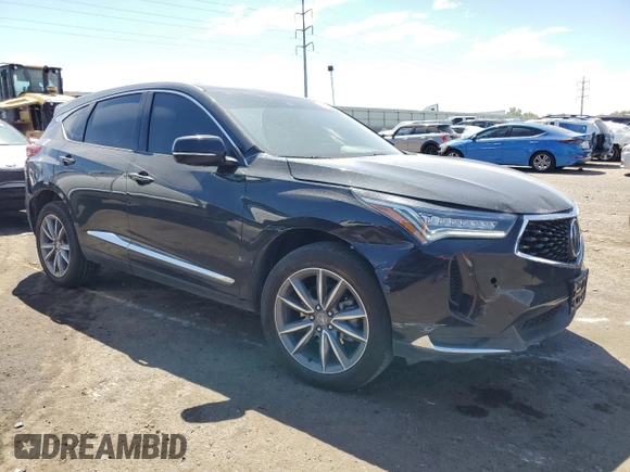 2022 Acura RDX w/Technology Package with VIN 5J8TC2H5XNL017797, listed as a Copart auction lot 67550754 with 28,759 mi miles and Salvage Title. Bid and sale history available at carsss.com. Image 4.