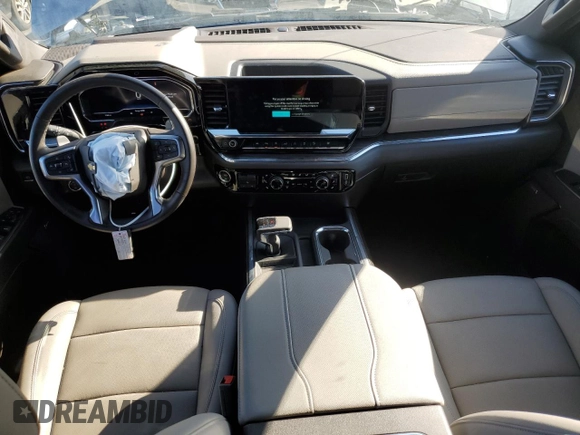 2024 Chevrolet Silverado 1500 LTZ with VIN 3GCUDGED4RG216565, listed as a Copart auction lot 49300325 with 7,703 mi miles and Salvage Title. Bid and sale history available at DreamBid. Image 8.