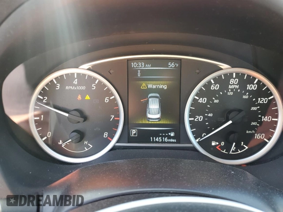 2018 Nissan Sentra SV with VIN 3N1AB7AP4JL624636, listed as a Copart auction lot 48145335 with 114,516 mi miles and Salvage Title. Bid and sale history available at DreamBid. Image 9.