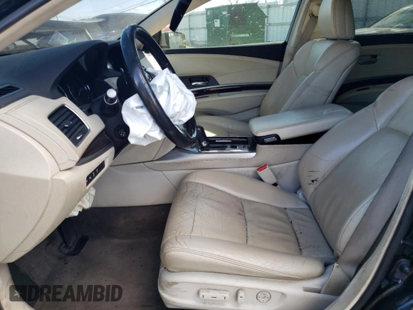 2014 Acura RLX Advance Pkg with VIN JH4KC1F98EC003843, listed as a Copart auction lot 47016234 with 182,897 mi miles and Salvage Title. Bid and sale history available at carsss.com. Image 7.