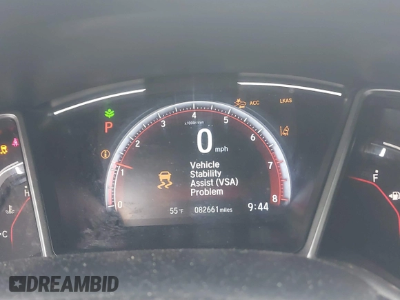 2019 Honda Civic Sport with VIN 2HGFC2F80KH602942, listed as a IAAI auction lot 41785234 with 82,661 mi miles and . Bid and sale history available at DreamBid. Image 15.