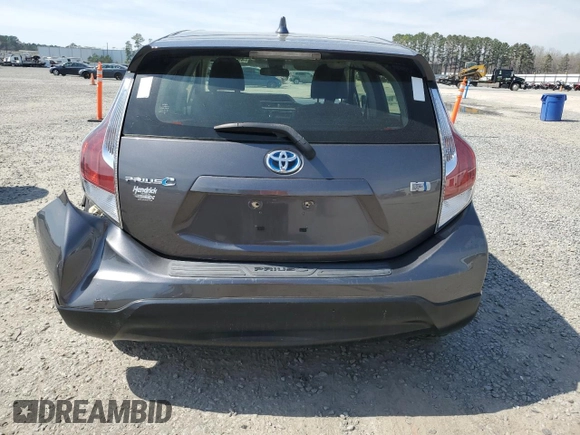 2017 Toyota Prius One with VIN JTDKDTB33H1592019, listed as a Copart auction lot 49710325 with 80,861 mi miles and Salvage Title. Bid and sale history available at carsss.com. Image 6.