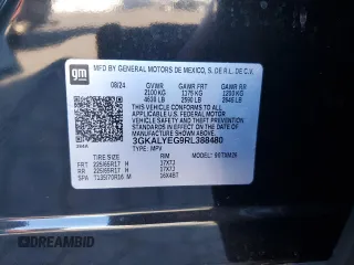 2024 GMC Terrain AT4 with VIN 3GKALYEG9RL388480, listed as a Copart auction lot 87090644 with 6,755 mi miles and Salvage Title. Bid and sale history available at DreamBid. Image 13.