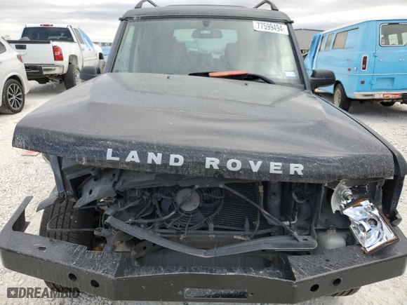 2000 Land Rover Discovery Series II w/Cloth with VIN SALTY1543YA277439, listed as a Copart auction lot 77599494 with 0 mi miles and Salvage Title. Bid and sale history available at carsss.com. Image 5.