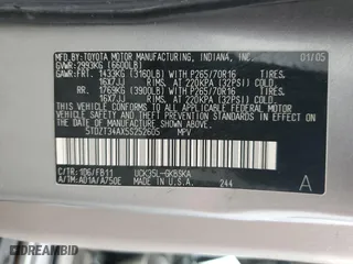 2005 Toyota Sequoia SR5 with VIN 5TDZT34AX5S252605, listed as a Copart auction lot 47688465 with 175,610 mi miles and Salvage Title. Bid and sale history available at carsss.com. Image 13.