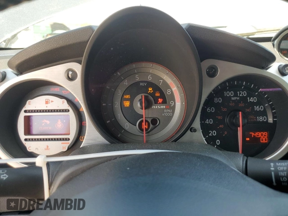 2009 Nissan 370Z Touring with VIN JN1AZ44E49M411367, listed as a Copart auction lot 50430355 with 74,909 mi miles and Salvage Title. Bid and sale history available at carsss.com. Image 9.