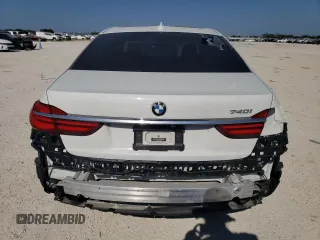 2018 BMW 7 Series 740i with VIN WBA7E2C58JG741652, listed as a Copart auction lot 57802073 with 79,441 mi miles. Bid and sale history available at carsss.com. Image 6.