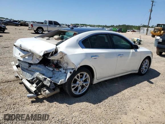 2012 Nissan Maxima S with VIN 1N4AA5APXCC844579, listed as a Copart auction lot 53121245 with 128,979 mi miles and Salvage title. Bid and sale history available at DreamBid. Image 3.
