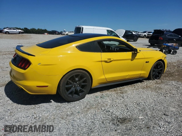 2017 Ford Mustang GT with VIN 1FA6P8CF6H5275803, listed as a Copart auction lot 57504935 with 94,627 mi miles and Salvage title. Bid and sale history available at DreamBid. Image 3.