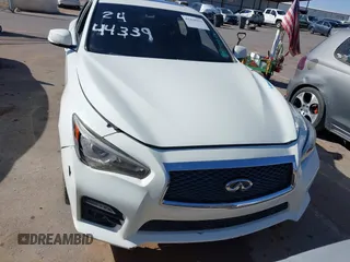 2017 Infiniti Q50 2.0t with VIN JN1CV7AR8HM680189, listed as a IAAI auction lot 41430923 with 84,341 mi miles. Bid and sale history available at carsss.com. Image 12.