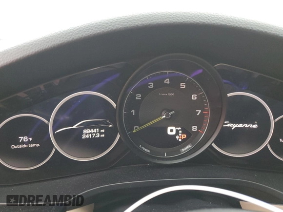 2019 Porsche Cayenne E-Hybrid with VIN WP1AE2AY8KDA51083, listed as a Copart auction lot 81956623 with 89,441 mi miles and . Bid and sale history available at DreamBid. Image 9.