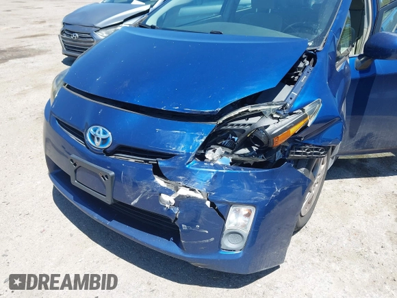 2010 Toyota Prius II with VIN JTDKN3DU7A0106780, listed as a IAAI auction lot 42049536 with 285,173 mi miles. Bid and sale history available at carsss.com. Image 6.