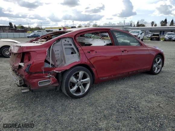 2011 Lexus GS 350 with VIN JTHBE1KSXB0053739, listed as a Copart auction lot 48184145 with 75,753 mi miles and Salvage Title. Bid and sale history available at carsss.com. Image 3.