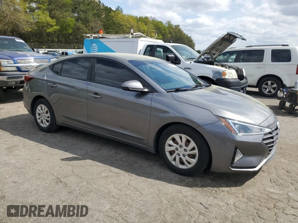2019 Hyundai Elantra SE with VIN 5NPD74LF4KH497483, listed as a Copart auction lot 50927085 with 74,711 mi miles and Salvage Title. Bid and sale history available at DreamBid. Image 4.