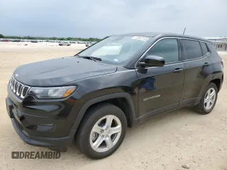 2023 Jeep Compass Sport with VIN 3C4NJDANXPT509952, listed as a Copart auction lot 53967145 with 10,571 mi miles and Clean title. Bid and sale history available at DreamBid. Image 1.