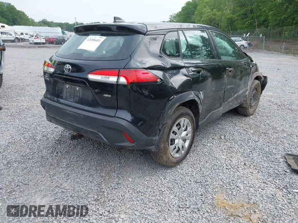 2022 Toyota Corolla Cross L with VIN 7MUAAABG6NV032964, listed as a IAAI auction lot 42458401 with 33,777 mi miles and . Bid and sale history available at DreamBid. Image 4.