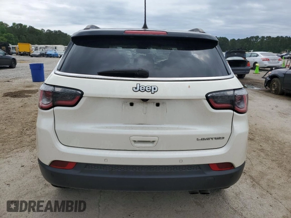 2018 Jeep Compass Limited with VIN 3C4NJCCB7JT368522, listed as a Copart auction lot 55795405 with 111,654 mi miles and Salvage title. Bid and sale history available at DreamBid. Image 6.