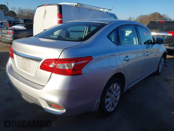 2017 Nissan Sentra S with VIN 3N1AB7AP5HY206437, listed as a IAAI auction lot 41391077 with 160,487 mi miles. Bid and sale history available at carsss.com. Image 4.
