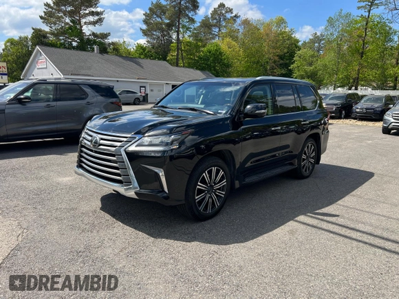 2018 Lexus LX 570 with VIN JTJHY7AX8J4258452, listed as a Copart auction lot 57357365 with 131,556 mi miles and Clean title. Bid and sale history available at DreamBid. Image 1.