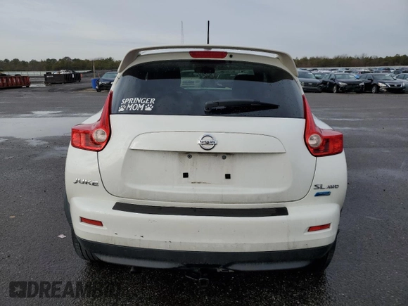 2014 Nissan Juke SV with VIN JN8AF5MV1ET360040, listed as a Copart auction lot 43237315 with Not Provided miles and Salvage Title. Bid and sale history available at DreamBid. Image 6.