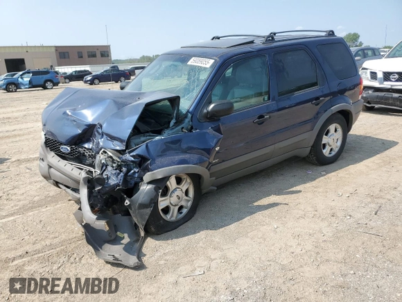 2002 Ford Escape XLT Choice with VIN 1FMYU04122KA51299, listed as a Copart auction lot 59089055 with Not provided miles and Salvage title. Bid and sale history available at DreamBid. Image 1.