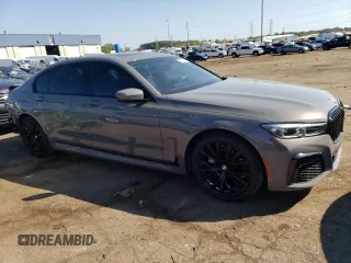2020 BMW 7 Series 740i xDrive with VIN WBA7T4C03LCD02216, listed as a Copart auction lot 70329143 with 22,696 mi miles. Bid and sale history available at carsss.com. Image 4.