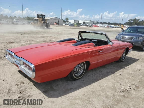 1964 Ford Thunderbird with VIN 4Y85Z148141, listed as a Copart auction lot 73769444 with 3,631 mi miles and Salvage Title. Bid and sale history available at DreamBid. Image 3.