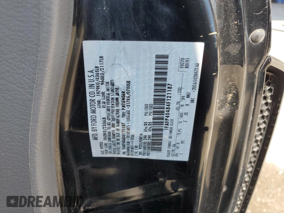 2004 Ford Mustang Standard with VIN 1FAFP40484F121187, listed as a Copart auction lot 52728965 with 175,692 mi miles and Salvage Title. Bid and sale history available at carsss.com. Image 13.