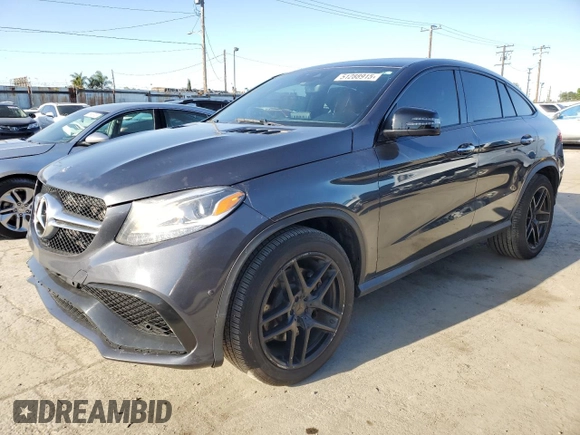 2016 Mercedes-Benz GLE 450 AMG with VIN 4JGED6EBXGA012888, listed as a Copart auction lot 51288915 with 61,779 mi miles and Salvage title. Bid and sale history available at DreamBid. Image 1.