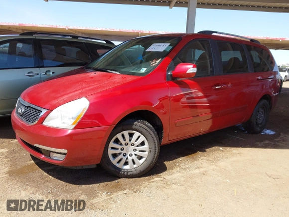 2014 Kia Sedona LX with VIN KNDMG4C73E6543277, listed as a IAAI auction lot 41950253 with 203,347 mi miles. Bid and sale history available at carsss.com. Image 2.