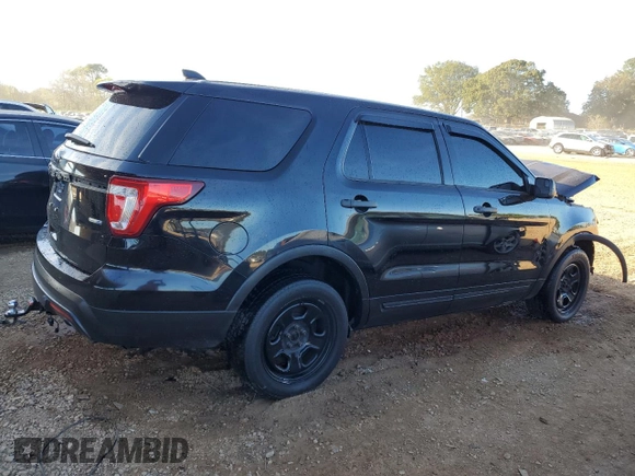 2016 Ford Utility Police Interceptor with VIN 1FM5K8AR2GGB54105, listed as a Copart auction lot 80338974 with 0 mi miles and Salvage Title. Bid and sale history available at carsss.com. Image 3.