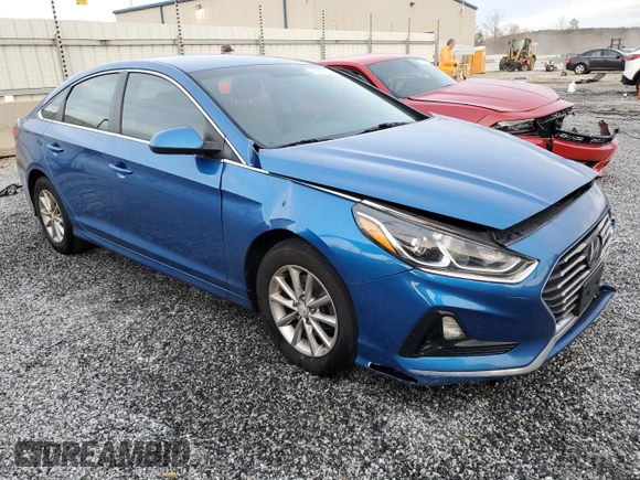 2019 Hyundai Sonata SE with VIN 5NPE24AF9KH768799, listed as a Copart auction lot 45887355 with 99,330 mi miles and Salvage Title. Bid and sale history available at DreamBid. Image 4.