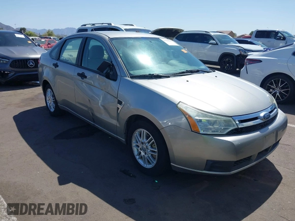 2008 Ford Focus SE with VIN 1FAHP35N68W154490, listed as a IAAI auction lot 42128643 with 141,316 mi miles. Bid and sale history available at carsss.com. Image 6.