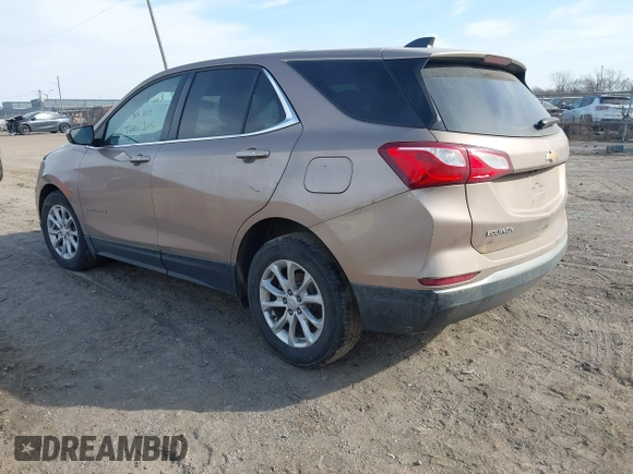 2019 Chevrolet Equinox LT with VIN 3GNAXKEV2KL110853, listed as a IAAI auction lot 41797668 with 101,699 mi miles and . Bid and sale history available at DreamBid. Image 3.
