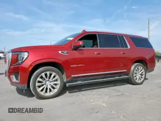 2021 GMC Yukon XL Denali with VIN 1GKS2JKL8MR201361, listed as a Copart auction lot 50563075 with 0 mi miles and Salvage Title. Bid and sale history available at carsss.com. Image 1.