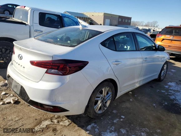 2020 Hyundai Elantra Value Edition with VIN 5NPD84LF2LH581235, listed as a Copart auction lot 88978305 with 0 mi miles and Salvage Title. Bid and sale history available at carsss.com. Image 3.
