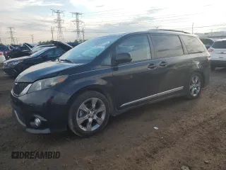 2011 Toyota Sienna SE with VIN 5TDXK3DC7BS059593, listed as a Copart auction lot 55485175 with 222,178 mi miles and Salvage title. Bid and sale history available at DreamBid. Image 1.