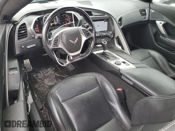 2019 Chevrolet Corvette Z06 2LZ with VIN 1G1YS2D68K5605471, listed as a Copart auction lot 84206164 with 87,844 mi miles and Salvage Title. Bid and sale history available at carsss.com. Image 8.